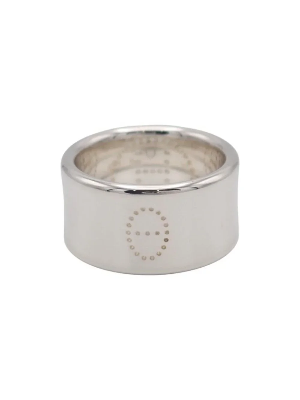 Hermes Eclipse Ribbon GM 52 Ring 925 Sterling Silver